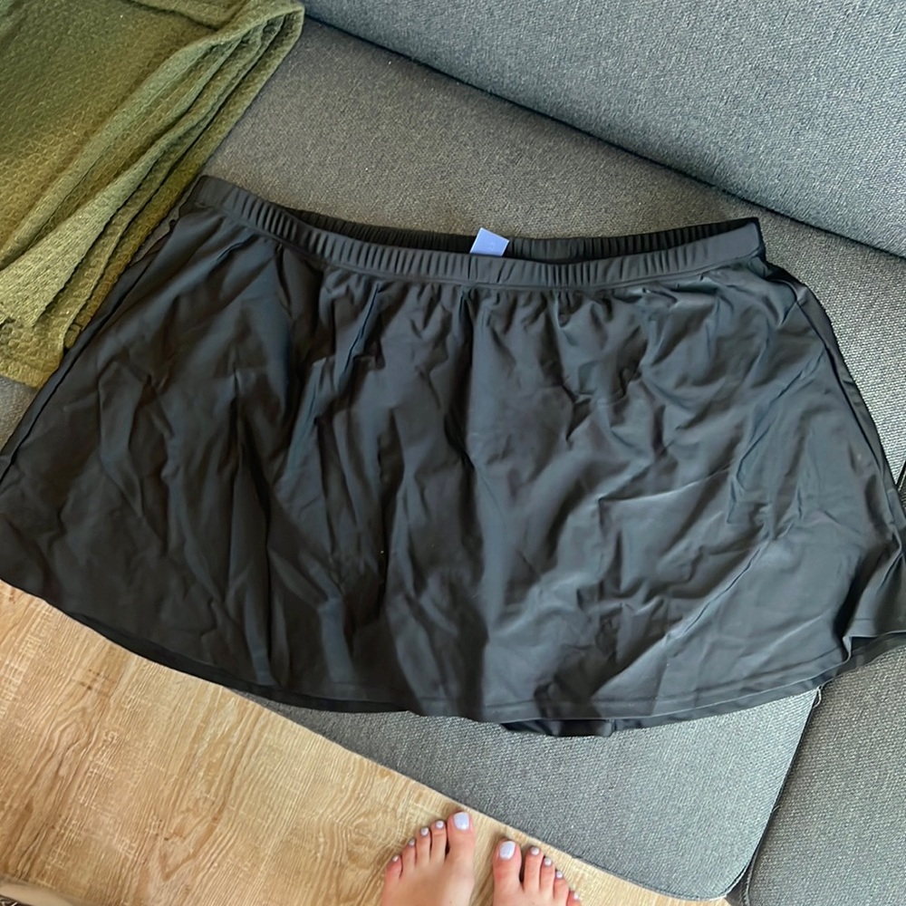 NEW Swimsuits For All Black Skirt Bottom